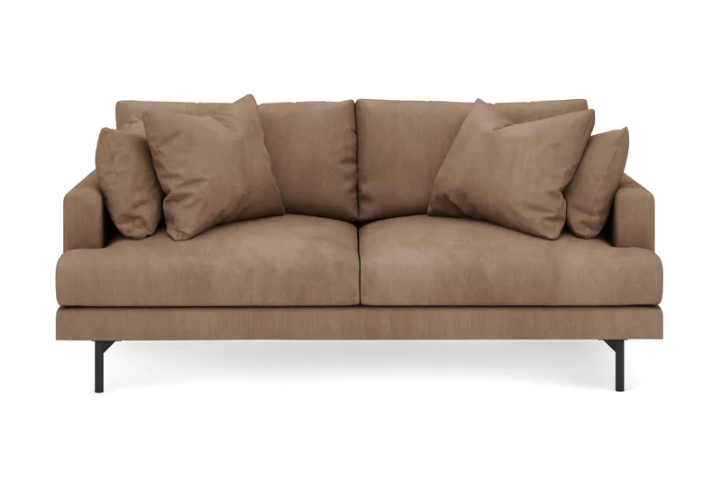 Menard 3-personers Dyb Manchestersofa - Brun - Møbler - Sofaer - 3 personers sofa