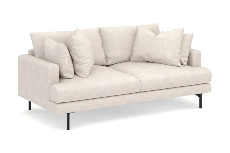 Menard 3-personers Dyb Stofsofa - Beige - Møbler - Sofaer - 3 personers sofa