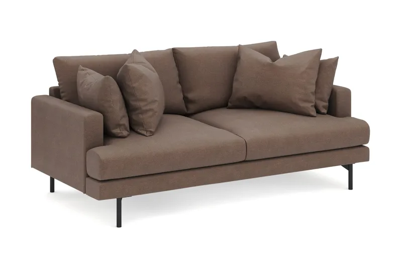 Menard 3-personers Dyb Stofsofa - Brun - Møbler - Sofaer - 3 personers sofa
