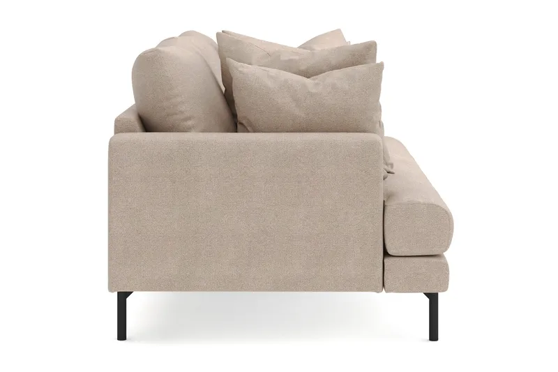Menard 3-personers Dyb Stofsofa - Beige - Møbler - Sofaer - 3 personers sofa
