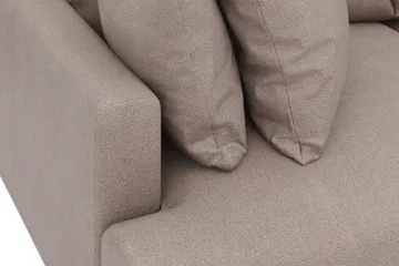 Menard 3-personers Dyb Stofsofa - Brun - Møbler - Sofaer - 3 personers sofa