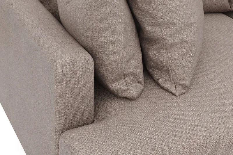 Menard 3-personers Dyb Stofsofa - Brun - Møbler - Sofaer - 3 personers sofa