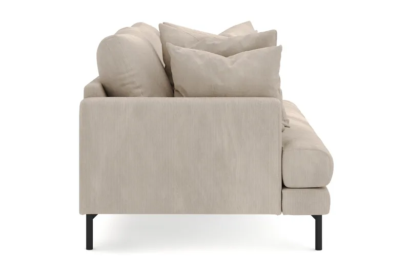 Menard 3-personers Dyb Manchestersofa - Greige - Møbler - Sofaer - 3 personers sofa