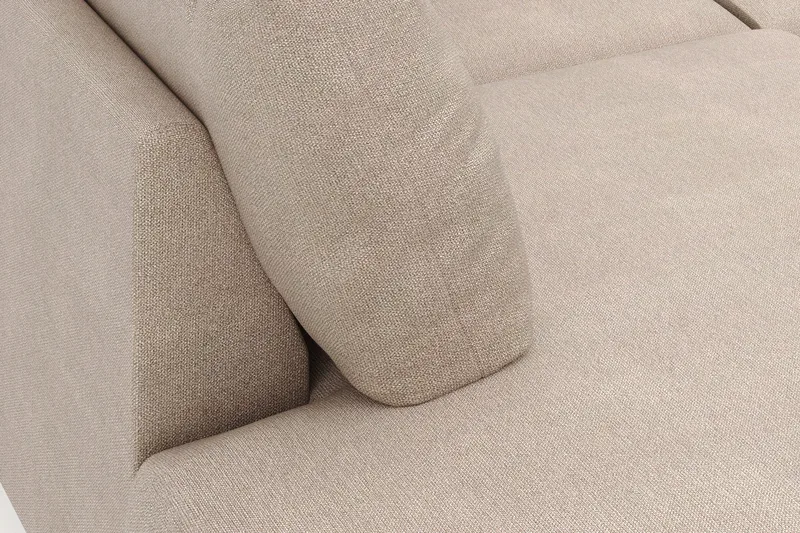 Menard 4-personers Venstrevendt U-formet Large Sofa med Divan og Chaiselong i Stof - Beige - Møbler - Sofaer - U Sofa