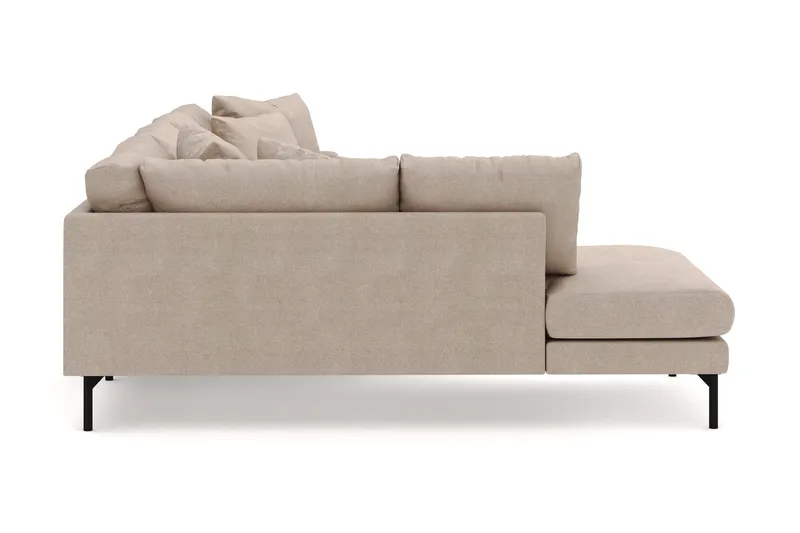 Menard 4-personers Venstrevendt U-formet Large Sofa med Divan og Chaiselong i Stof - Beige - Møbler - Sofaer - U Sofa