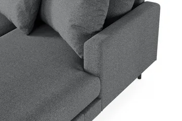 Menard 4-personers Venstrevendt Stor U-formet Dyb Sofa med Divan og Chaiselong i Stof - Mørkegrå - Møbler - Sofaer - U Sofa