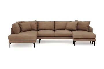 Menard 4-personers Venstrevendt Stor U-formet Dyb Large Sofa med Divan og Chaiselong i Manchester