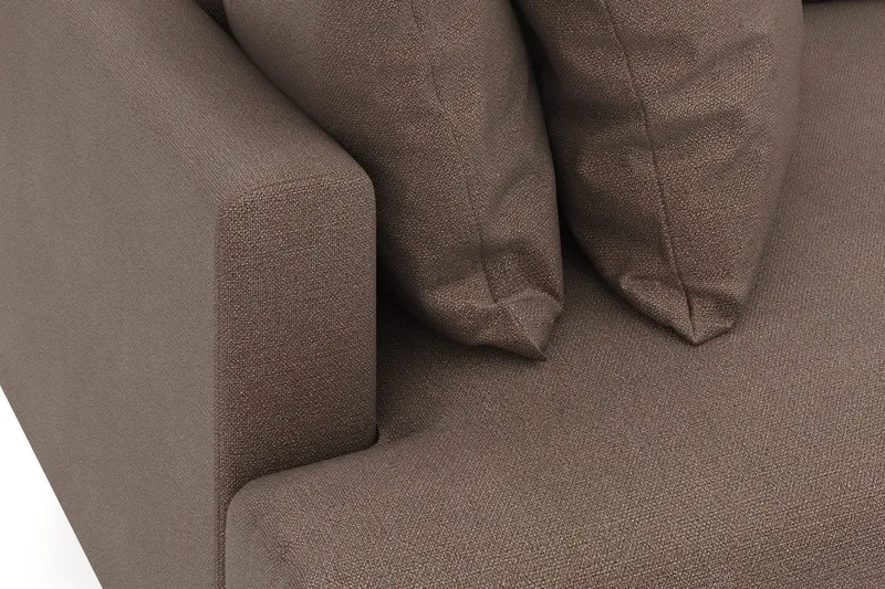 Menard 4-personers Dyb Stofsofa - Brun - Møbler - Sofaer - 4 personers sofa