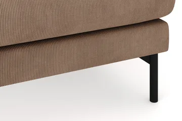 Menard 4-personers Højrevendt Stor U-formet Dyb Sofa med Divan og Chaiselong i Manchester - Brun - Møbler - Sofaer - U Sofa