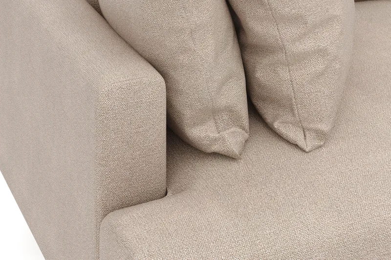 Menard 4-personers Dyb Stofsofa - Beige - Møbler - Sofaer - 4 personers sofa