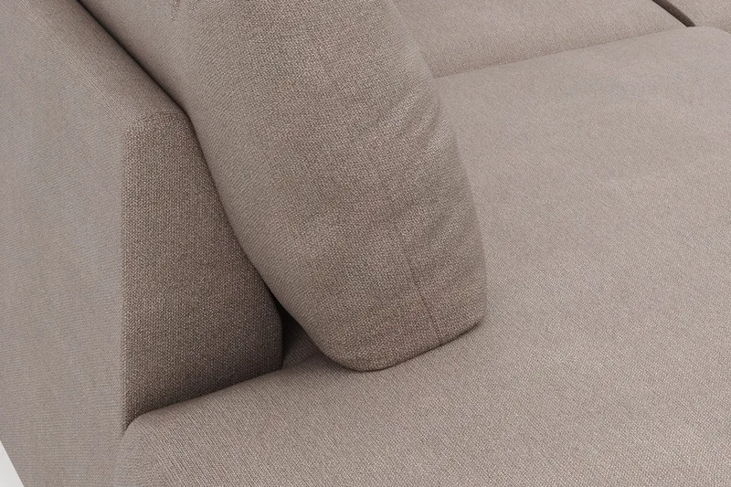 Menard 4-personers Venstrevendt Stor U-formet Dyb Large Sofa med Divan og Chaiselong i Stof - Brun - Møbler - Sofaer - U Sofa