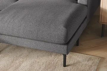 Menard 4-personers Venstrevendt Stor U-formet Dyb Sofa med Divan og Chaiselong i Stof - Mørkegrå - Møbler - Sofaer - U Sofa