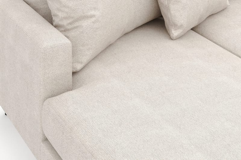 Menard 4-personers Højrevendt Stor U-formet Dyb Sofa med Divan og Chaiselong i Stof - Beige - Møbler - Sofaer - U Sofa