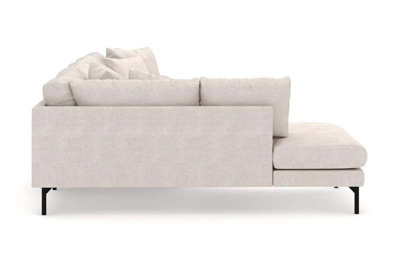 Menard 4-personers Venstrevendt Stor U-formet Dyb Large Sofa med Divan og Chaiselong i Stof - Beige - Møbler - Sofaer - U Sofa