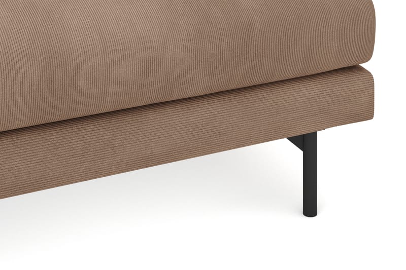 Menard 4-personers Dyb Manchestersofa - Brun - Møbler - Sofaer - 4 personers sofa