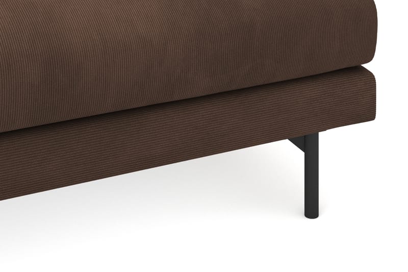 Menard 4-personers Dyb Manchestersofa - Brun - Møbler - Sofaer - 4 personers sofa