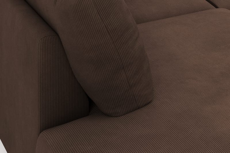 Menard 4-personers Venstrevendt U-formet Large Sofa med Divan og Chaiselong i Manchester - Brun - Møbler - Sofaer - U Sofa
