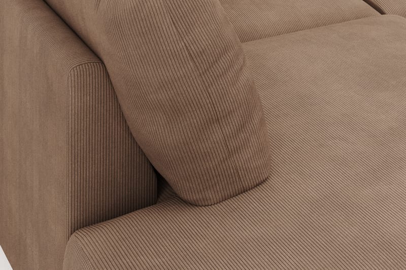 Menard 4-personers Venstrevendt U-formet Large Sofa med Divan og Chaiselong i Manchester - Brun - Møbler - Sofaer - U Sofa