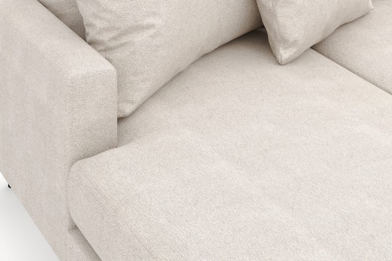Menard 4-personers Højrevendt U-formet Sofa med Divan og Chaiselong i Stof - Beige - Møbler - Sofaer - U Sofa