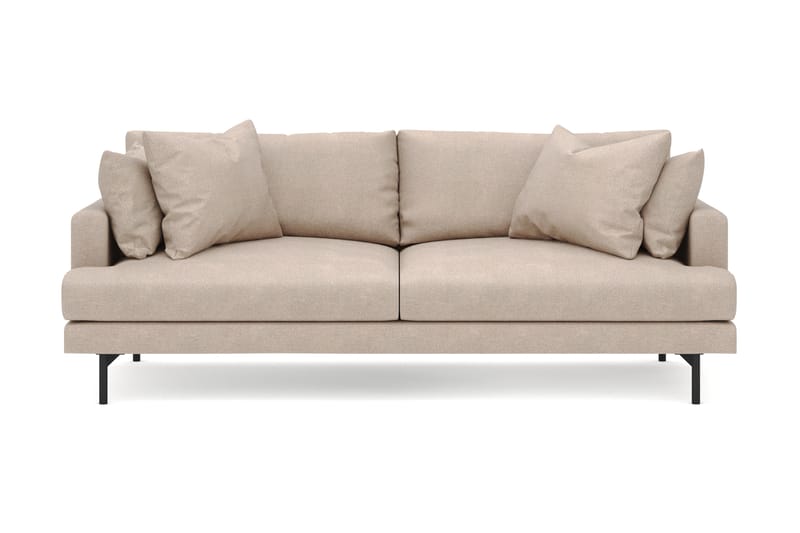 Menard 4-personers Dyb Stofsofa - Beige - Møbler - Sofaer - 4 personers sofa