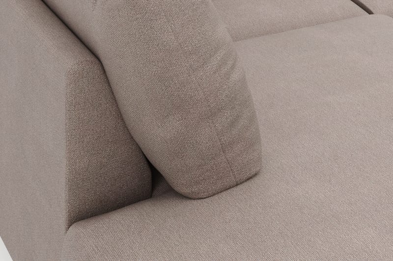 Menard 4-personers Venstrevendt U-formet Large Sofa med Divan og Chaiselong i Stof - Brun - Møbler - Sofaer - U Sofa