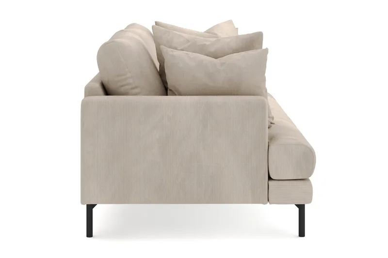 Menard 4-personers Dyb Manchestersofa - Greige - Møbler - Sofaer - 4 personers sofa