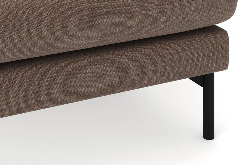 Menard 4-personers Højrevendt U-formet Sofa med Divan og Chaiselong i Stof - Brun - Møbler - Sofaer - U Sofa