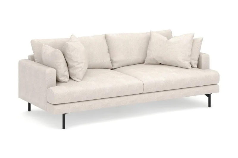 Menard 4-personers Dyb Stofsofa - Beige - Møbler - Sofaer - 4 personers sofa