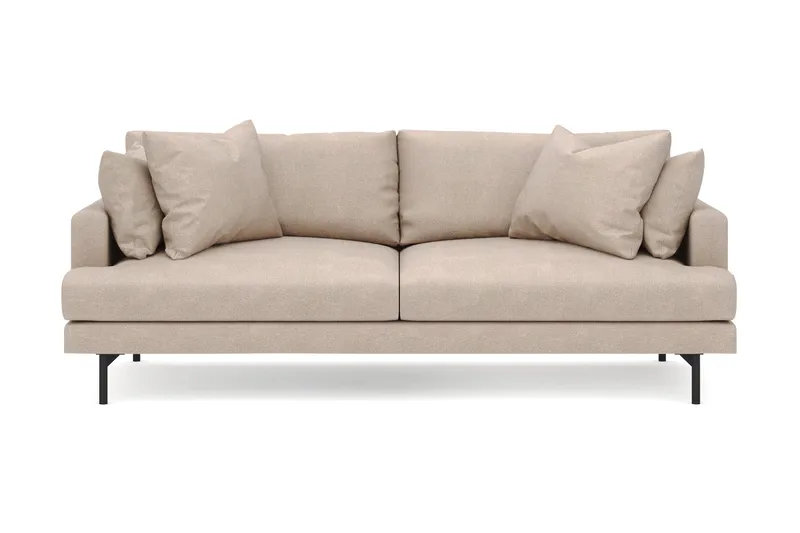 Menard 4-personers Dyb Stofsofa - Beige - Møbler - Sofaer - 4 personers sofa