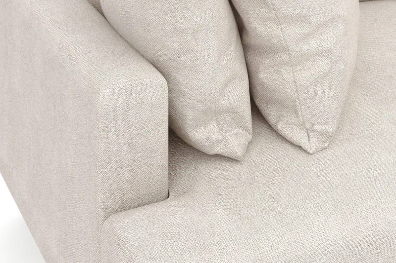 Menard 4-personers Dyb Stofsofa - Beige - Møbler - Sofaer - 4 personers sofa