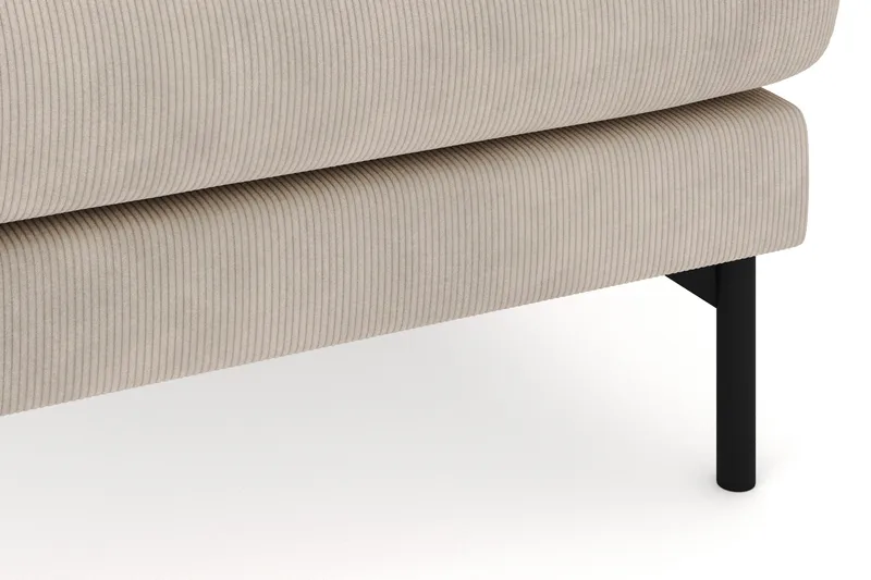 Menard 4-personers Højrevendt U-formet Sofa med Divan og Chaiselong i Manchester - Greige - Møbler - Sofaer - U Sofa