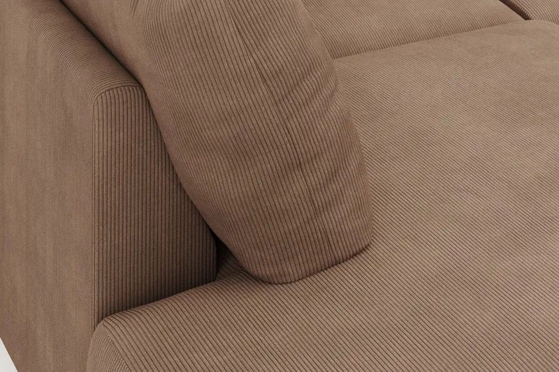 Menard 4-personers Venstrevendt Stor U-formet Dyb Large Sofa med Divan og Chaiselong i Manchester - Brun - Møbler - Sofaer - U Sofa