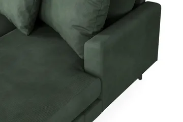 Menard 4-personers Venstrevendt Stor U-formet Dyb Sofa med Divan og Chaiselong i Manchester - Grøn - Møbler - Sofaer - U Sofa