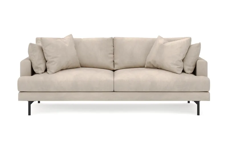 Menard 4-personers Dyb Manchestersofa - Greige - Møbler - Sofaer - 4 personers sofa