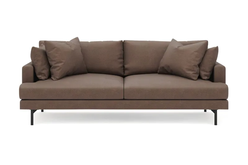 Menard 4-personers Dyb Stofsofa - Brun - Møbler - Sofaer - 4 personers sofa
