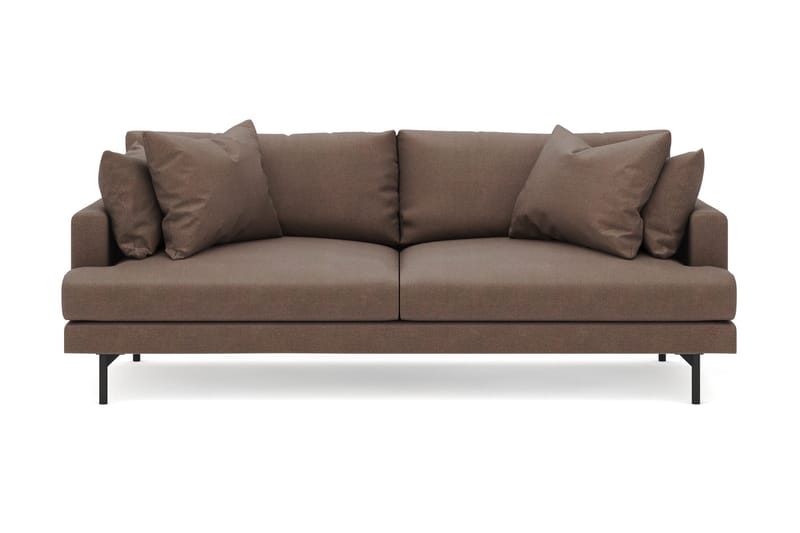 Menard 4-personers Dyb Stofsofa - Brun - Møbler - Sofaer - 4 personers sofa