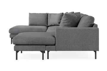 Menard 4-personers Venstrevendt Stor U-formet Dyb Sofa med Divan og Chaiselong i Stof - Mørkegrå - Møbler - Sofaer - U Sofa