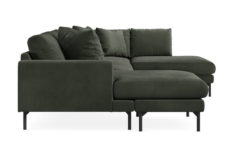 Menard 5-pers U-sofa - Mørkegrøn - U Sofa