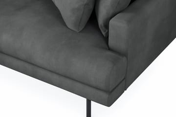 Menard 6-personers Venstrevendt L-formet Hjørnesofa i Manchester - Grå - Møbler - Sofaer - Hjørnesofa