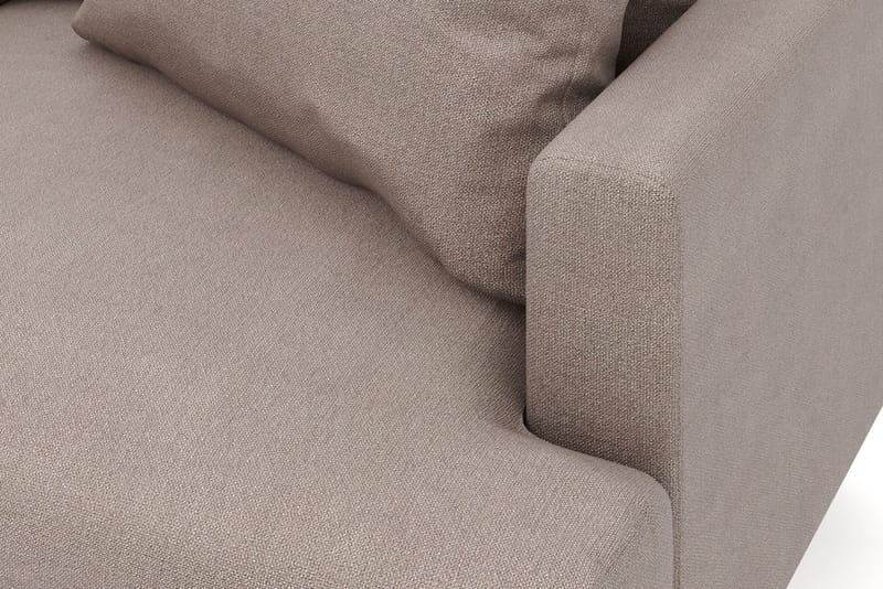 Menard 6-personers Venstrevendt L-formet Hjørnesofa i Stof - Brun - Møbler - Sofaer - Hjørnesofa