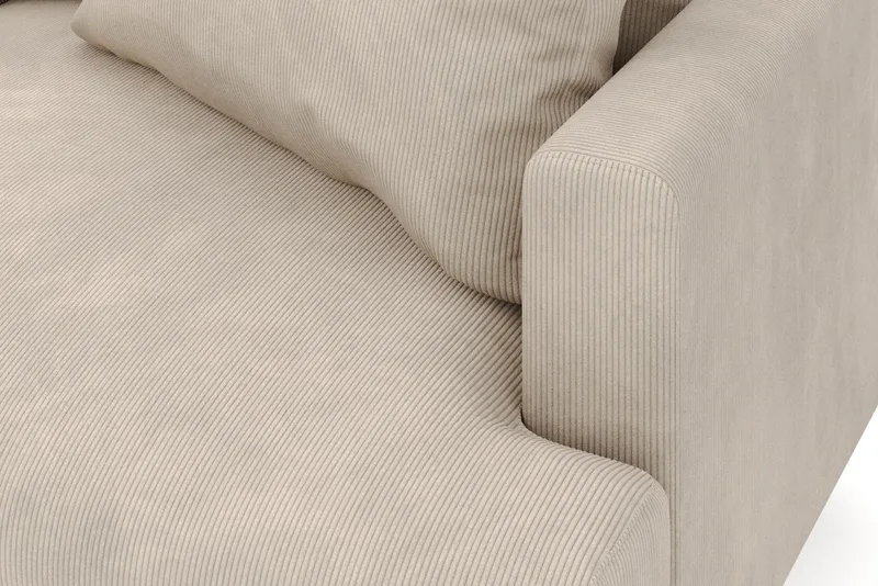 Menard 6-personers Venstrevendt L-formet Hjørnesofa i Manchester - Greige - Møbler - Sofaer - Hjørnesofa