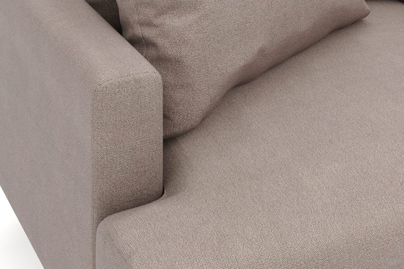 Menard 6-personers Højrevendt L-formet Hjørnesofa i Stof - Brun - Møbler - Sofaer - Hjørnesofa