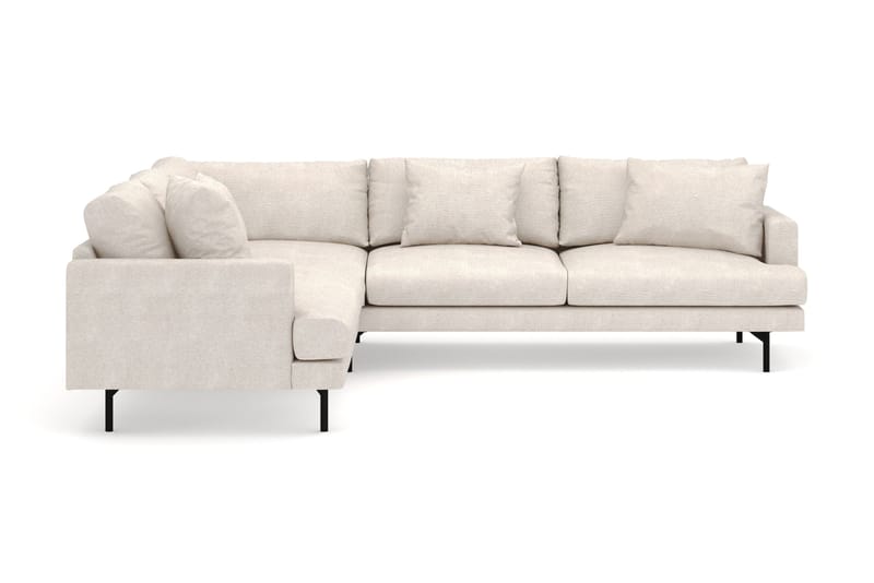 Menard 6-personers Venstrevendt L-formet Hjørnesofa i Stof - Beige - Møbler - Sofaer - Hjørnesofa