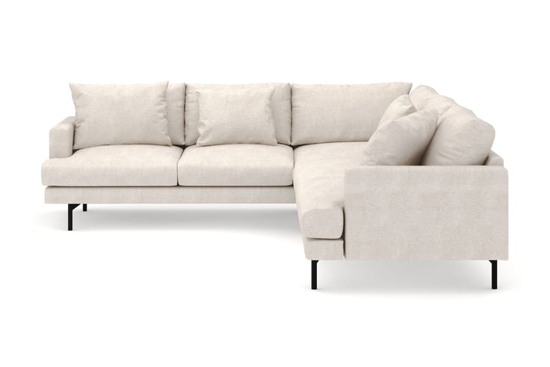Menard 6-personers Venstrevendt L-formet Hjørnesofa i Stof - Beige - Møbler - Sofaer - Hjørnesofa