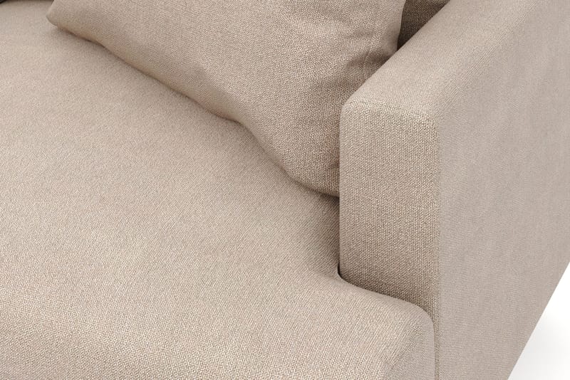 Menard 6-personers Venstrevendt L-formet Hjørnesofa i Stof - Beige - Møbler - Sofaer - Hjørnesofa