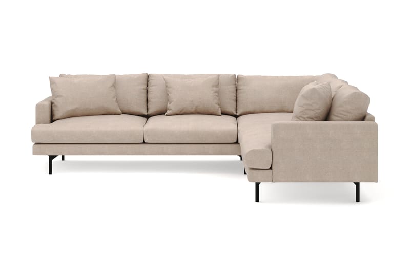 Menard 6-personers Højrevendt L-formet Hjørnesofa i Stof, Beige