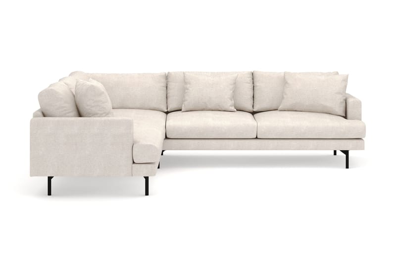 Menard 6-personers Venstrevendt L-formet Hjørnesofa i Stof - Beige - Møbler - Sofaer - Hjørnesofa
