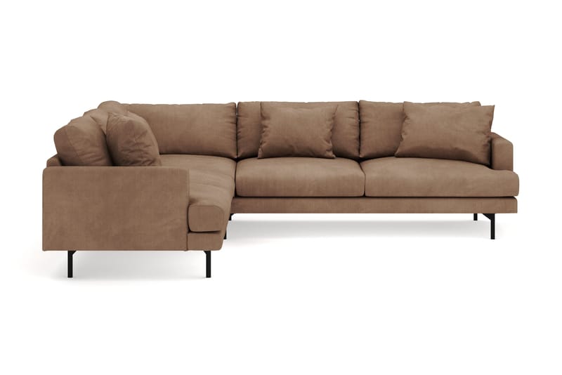 Menard 6-personers Venstrevendt L-formet Hjørnesofa i Manchester, Brun
