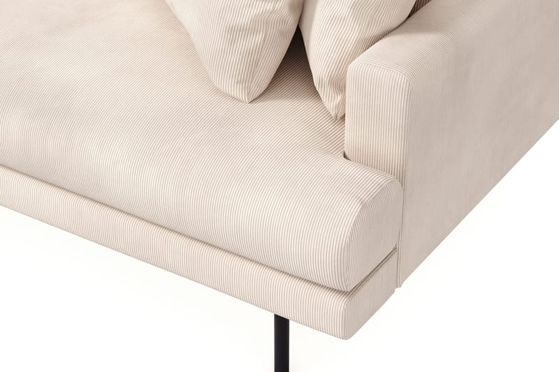 Menard 6-personers Venstrevendt L-formet Hjørnesofa i Manchester - Beige - Møbler - Sofaer - Hjørnesofa
