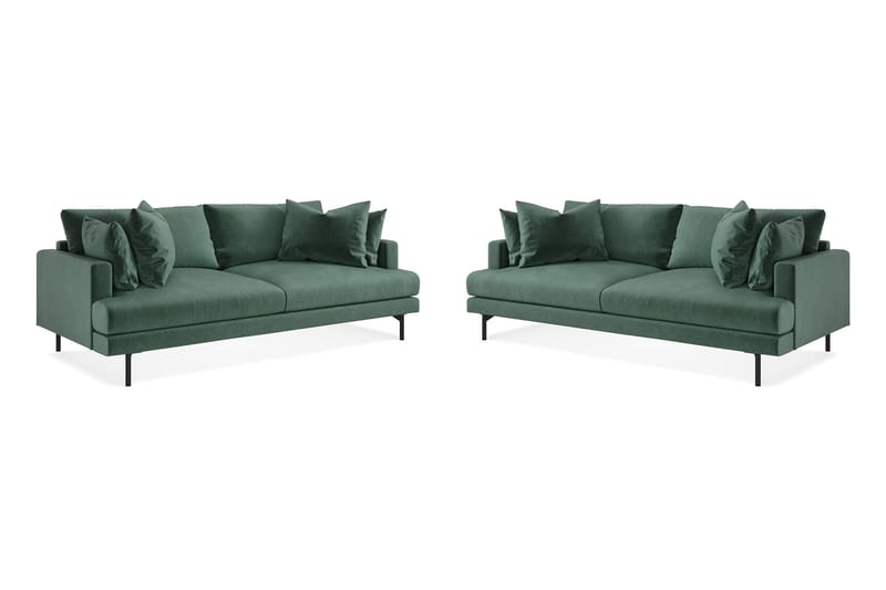 Menard Sofagruppe 4+4-personers - Grøn - Møbler - Sofaer - Sofagrupper